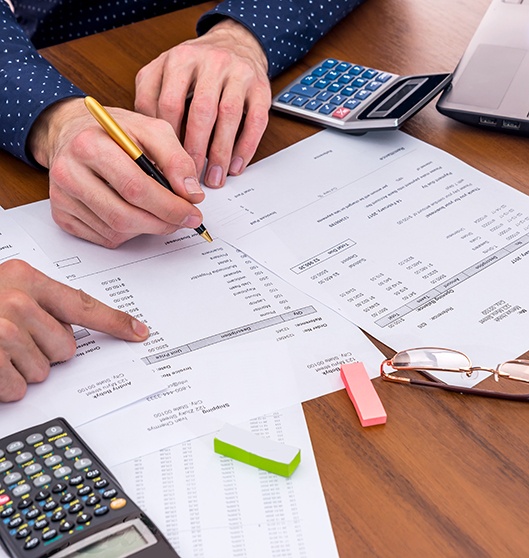 Patient in Rowlett budgeting for braces