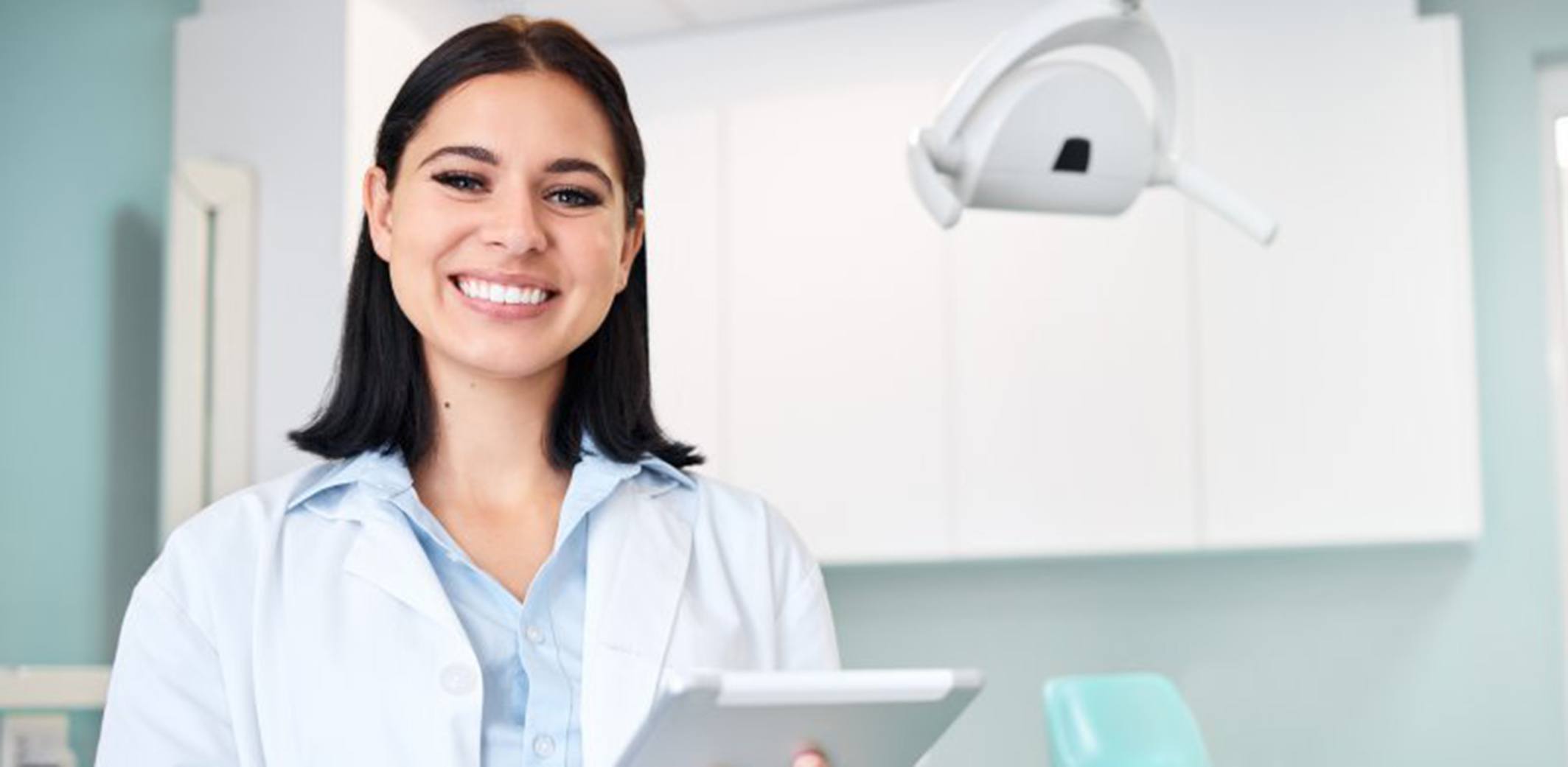 Dentist smiles