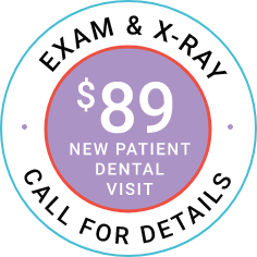 $89 New Patient Dental Visit stamp